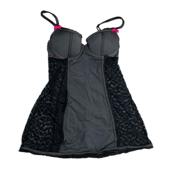 La Senza Black Ruffled lace BabyDoll small - Picture 1 of 6